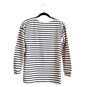 Tobi Strped Plunging Back Top